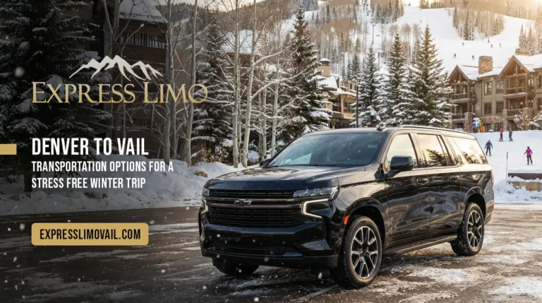 Blog Featured iamge, Express Limo Chevrolet Suburban photographed in Vail ski destination