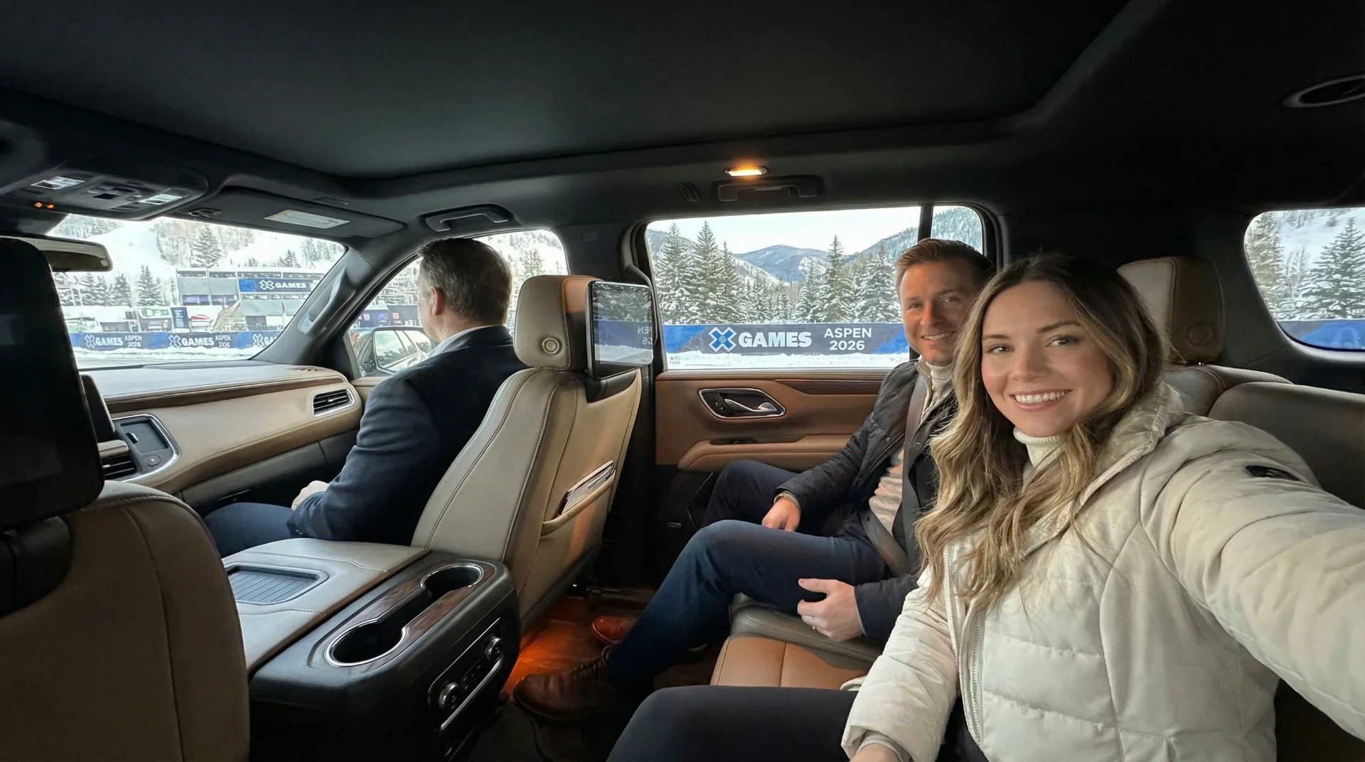 Married couple going to X Games in Aspen 2026 with private care service from Vail to Aspen