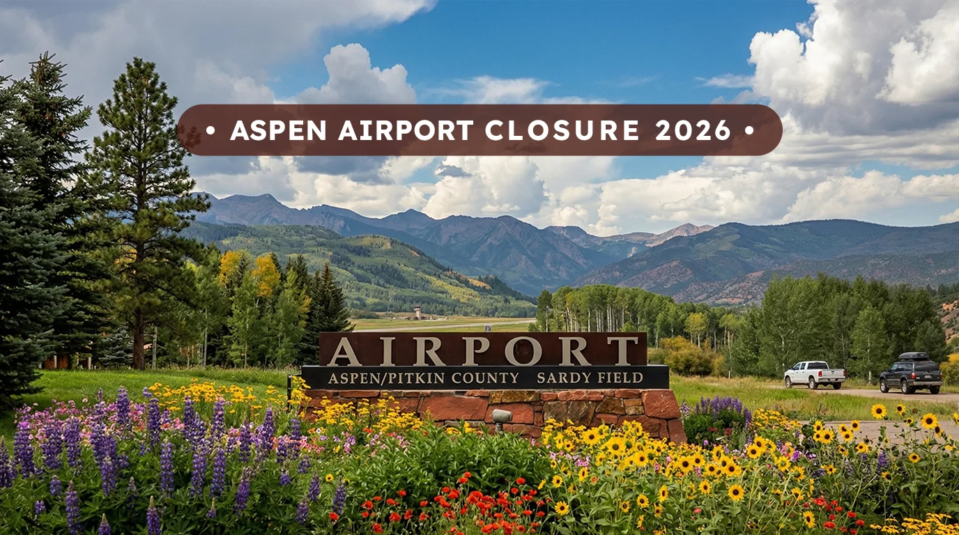 Aspen Airport Closure 2026, from April 23 to May 21: Alternative Travel Guide