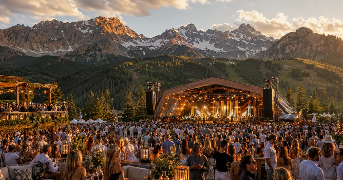 Up in the Sky Festival Aspen 2026 crowd at Buttermilk Mountain stage